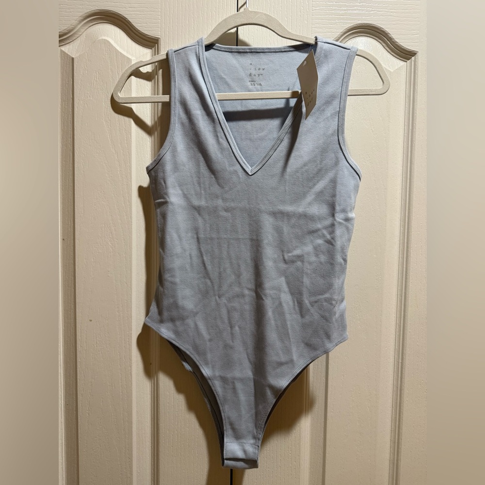 a new day Light Gray Bodysuit